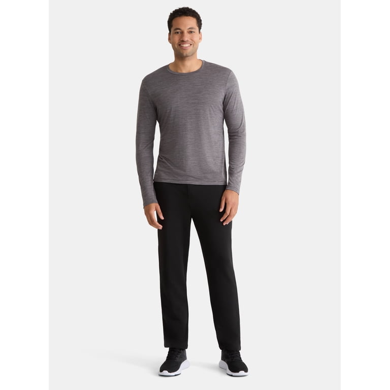 Athletic Works Men's Active Fit Sweatpants, Rich Black photo 2
