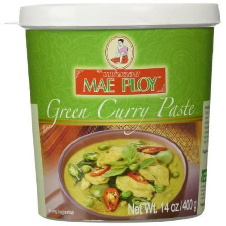 Mae Ploy Thai Green Curry Paste - 14 oz jar (Best Thai Green Curry Paste Recipe)