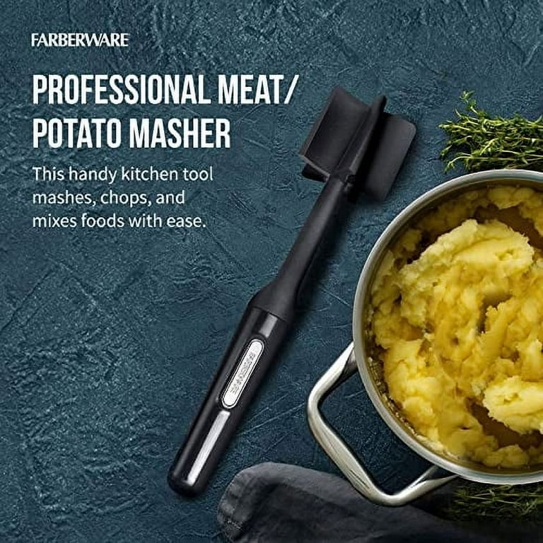 Rada Cutlery Non-Scratch Potato Masher - Heat Resistant Kitchen Utensil –  Food Masher with Ergonomic Comfort Grip Handle – 12 Inches