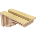 thumbnail image 5 of 4"W x 8"D x 4"H Wide Highland Rough Cedar Woodgrain TimberThane Corbel, Primed Tan, 5 of 6