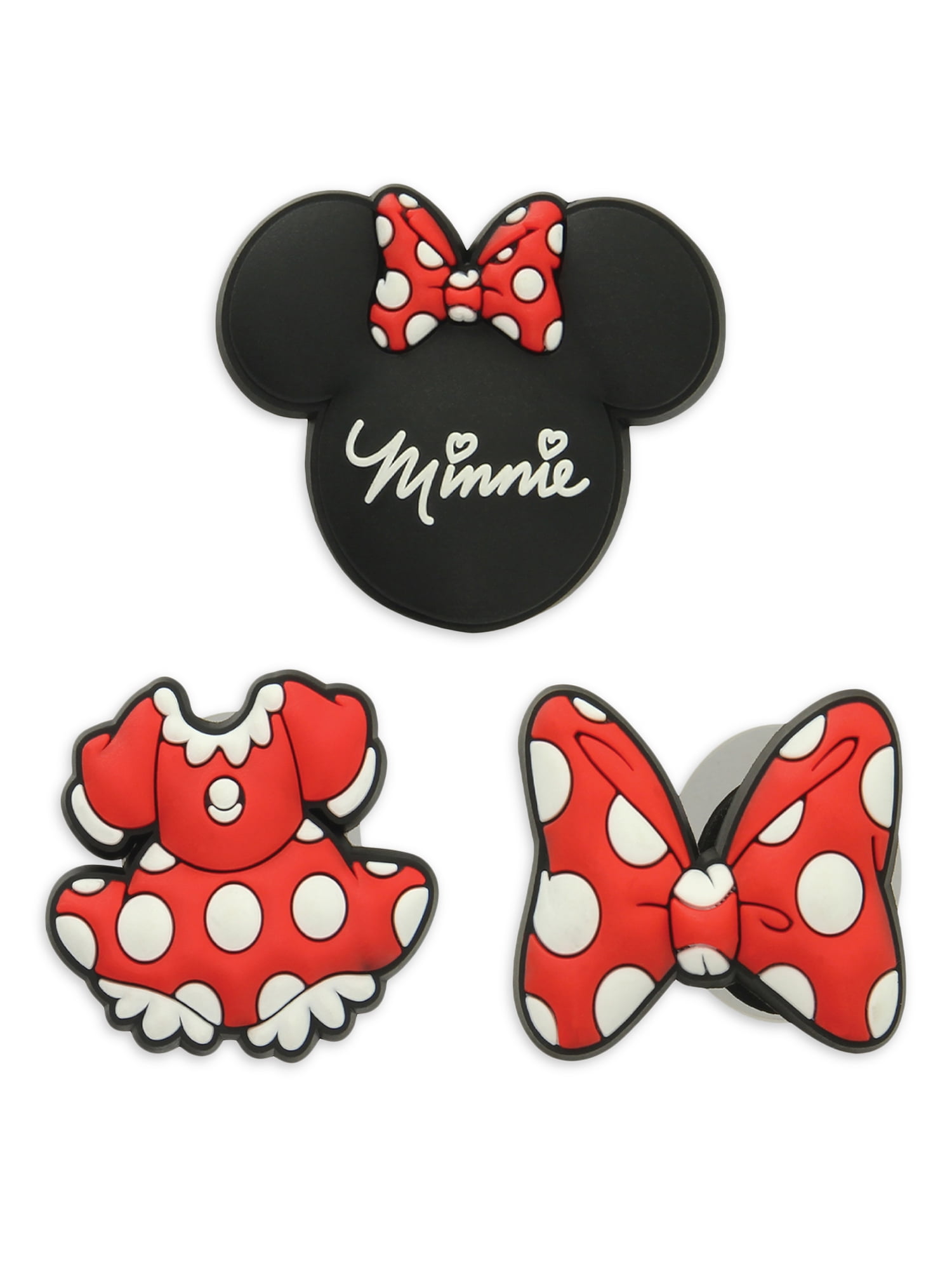 5 x Minnie Mouse Bow Knot Croc Shoe Charms Crocs Jibbitz Shoes Charm Mickey 