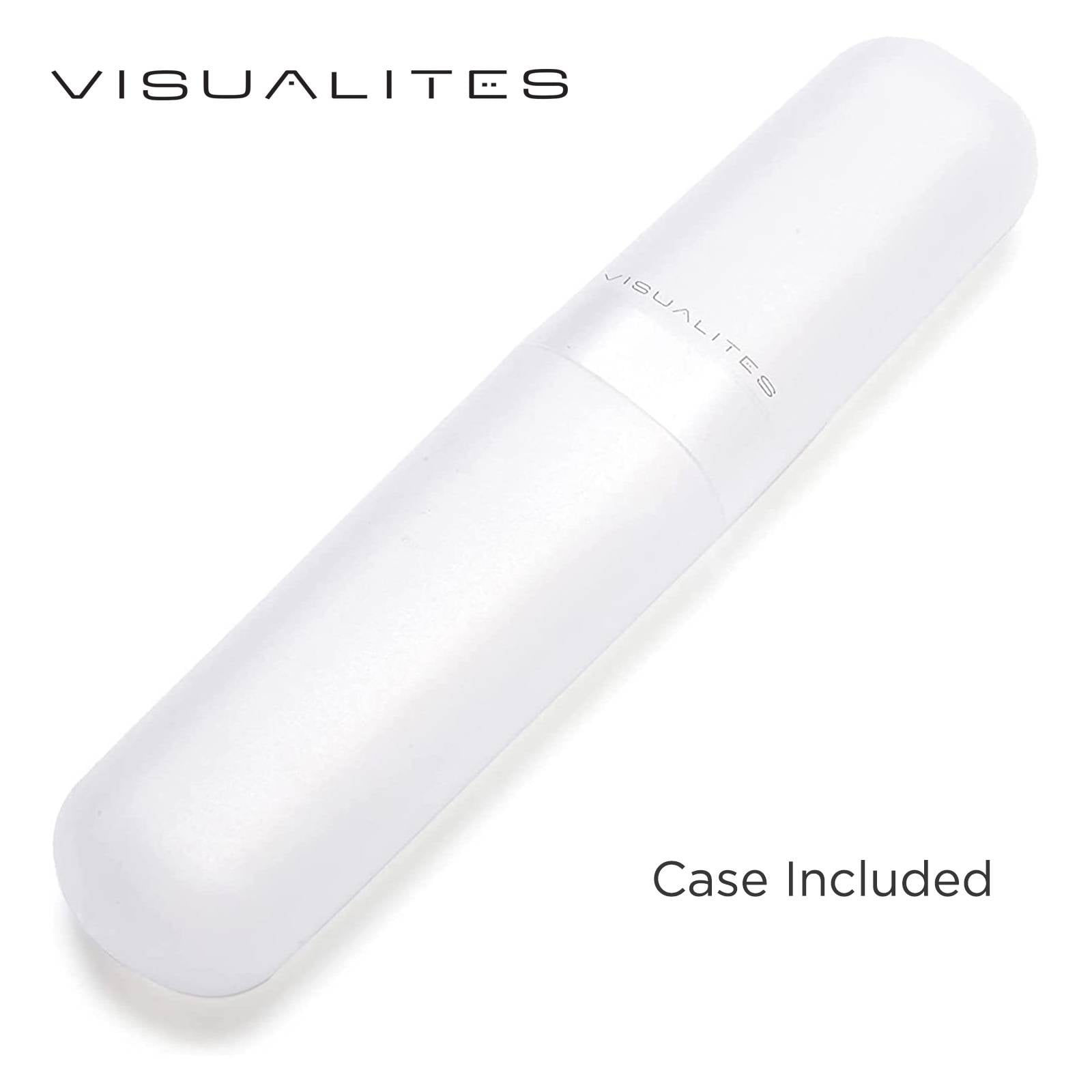 Visualites 1 Crystal 2.25 Power Lightweight Rimless Rectangle Reading Glasses For Men and Woman