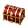 thumbnail image 3 of Bunblic Jewelry Box Jewelry Storage Box Keepsake Gift Box Organization Trinket Box Jewelry Case for s Desktop Bracelets Necklaces Red, 3 of 8
