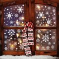 thumbnail image 4 of Vacemry Under $5 Christmas Window Clings, 480PC Snowflake Static Sticker Decals, Removable Glass Door Decorations, Seasonal Winter Frosted Window Art, 4 of 8