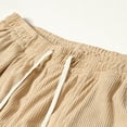 thumbnail image 6 of Sweatpants for Men Jerdar Men's Solid Color Fleece Elastic Waist Drawstring Multi-Pocket Work Pants, 6 of 9