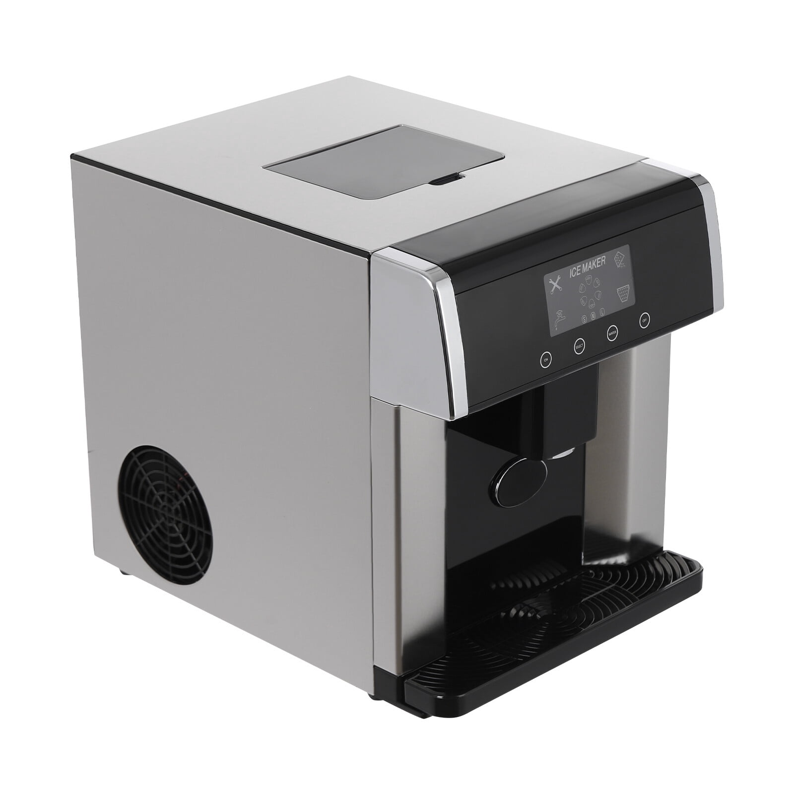 DENEST 2-in-1 Ice Water Maker, Countertop Ice Maker Dispenser, 110V Electric Ice Dispenser, for Home, Office, Cafe