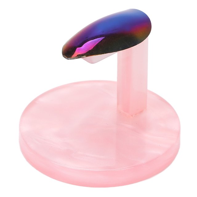 Base de Práctica de Uñas Redonda Japonesa en Forma de corazón: Soporte Multifuncional para Exhibición de Uñas con Diseño Portátil Apariencia Exquisita para Arte ANGGREK Otros