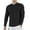 Black, variant on Wyobmus Men's Long Sleeve Quick Dry Active T-Shirt Casual Crewneck Gym Training Shirts Lightweight High Stretch Top Black