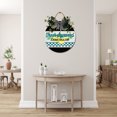 thumbnail image 4 of Fresh Squeezed Lemonade Sign Front Door Porch Decorations, Round Rustic Wood Hanging Sign for Farmhouse Porch Outdoor Home Holiday Front Door Sign Decor, 4 of 7