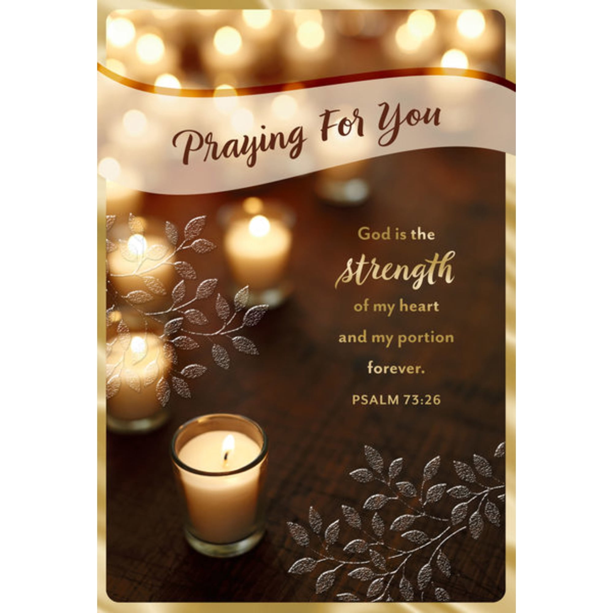 DaySpring Religious Encouragement Card (Praying for You Votive Candles)