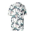 thumbnail image 2 of Aloohaidyvio Hawaiian Shirts for Women Summer Cool Hawaii Floral Tropic Print Blouses Beach Short Sleeve Button Up Tops, 2 of 5