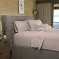 thumbnail image 2 of 100% Cotton Odor-Neutralizing Antimicrobial Sheet Set, King Blush by Wholistic, 2 of 8