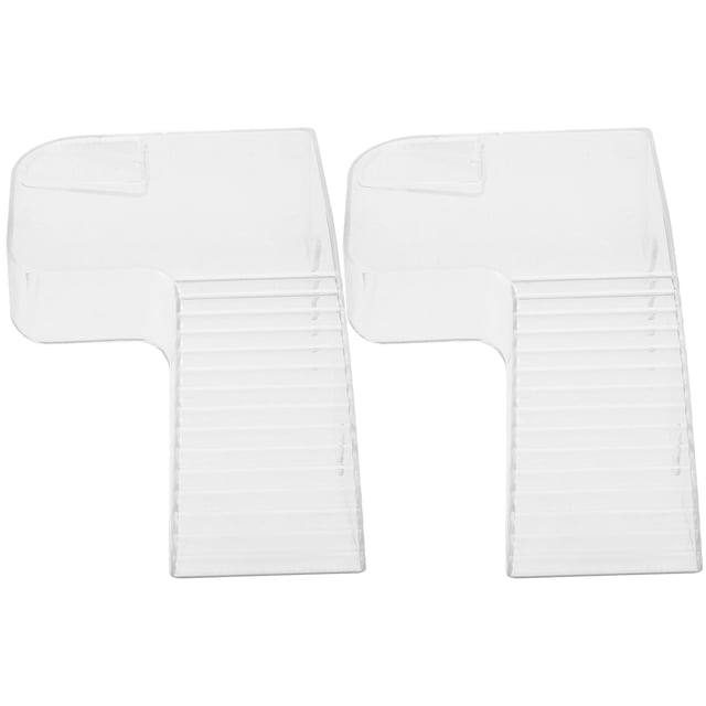 HEALEEP 2Pack Turtle Basking Ramp ABS Transparent for Reptile Pets