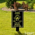 thumbnail image 4 of C-craft Goldendoodle Guard Dog on Duty Yard Sign for Enhanced Security, 4 of 4