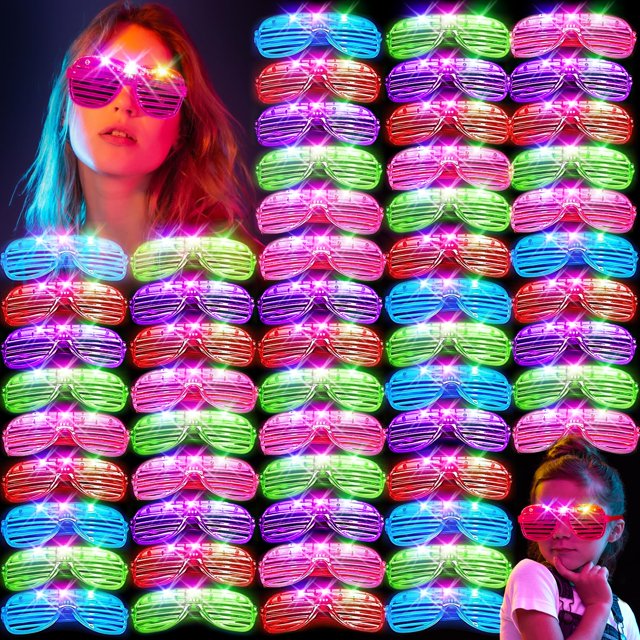 Gafas LED Glow Glasses HONLYNE, 105 unidades, para niños y adultos