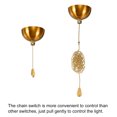 thumbnail image 4 of AC 125/250V Pull Chain Switch Gold Bronze On/Off Hemisphere Cover, 4 of 6