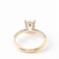 thumbnail image 6 of solitaire jewels Art Deco 3CT Emerald Moissanite Hidden Halo Engagement Ring For Women with 3D Pave Diamond Shank, 14K Yellow Gold, 6 of 7