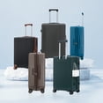 thumbnail image 3 of CASAROUND 20"/24"/28" 3 pcs/set in ABS Spinner Wheel Luggage, Carry on Suitcase, Matching Color, TSA Combination Lock (Brown), 3 of 28