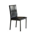 thumbnail image 3 of Coaster Upholstered Faux Leather Dining Chairs in Black, 3 of 3