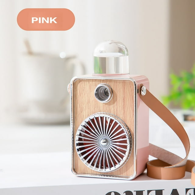 Xihbxyly Ventilador Usb con Cordón, Diseño Mini Portátil, Silencioso, Ajuste de Tres Velocidades, Batería Recargable de 1200 Mah, Ventilador de Escritorio Compacto, para Exteriores, Viajes, Uso En Of