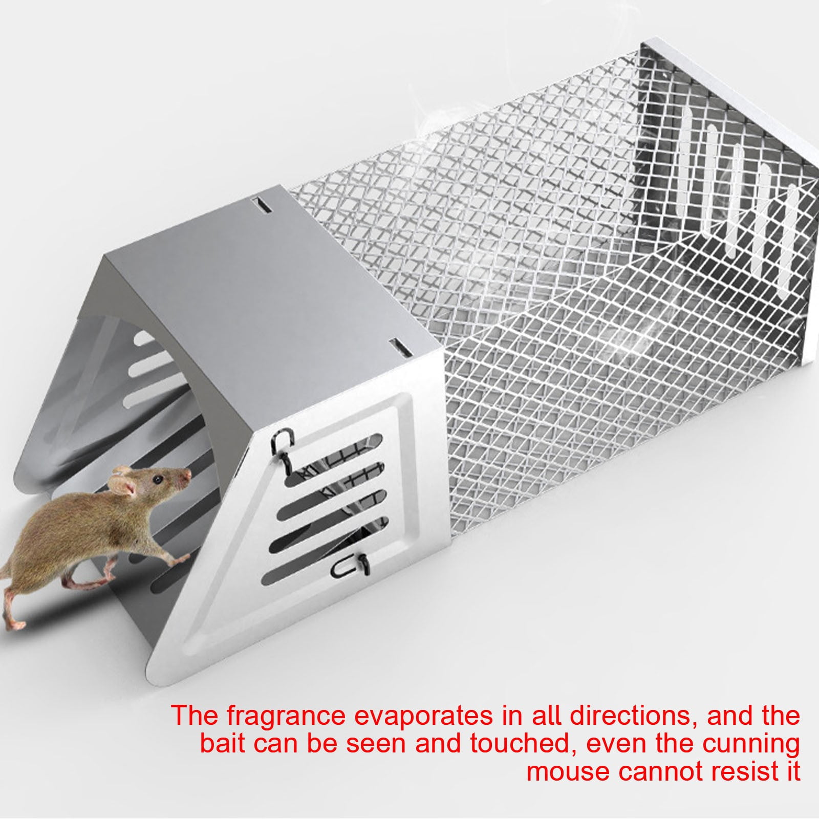 BinKFF Rat Trap, Automatic Continuous Cycle Mouse Traps, Catch Rat Trap Cage, That Work for Indoor and Outdoor Small Animal - Mouse Voles Hamsters Live Cage Catch and Release