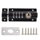 thumbnail image 2 of Cerradura De Pestillo De Combinación, Cerradura De Perno De Combinación Antirrobo Negro 4 Dial A Prueba De Herrumbre Para Muebles De Archivo De Puerta De Gabinete De Ventana, 2 of 8