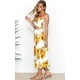 thumbnail image 4 of Blusa floral para mujer, vestido de traje con falda larga, 4 of 7