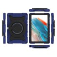 thumbnail image 3 of Kids Friendly Tablet Case for Samsung Galaxy Tab A8 10.5" with Portable Handle Folding Kickstand, Heavy Duty Cover with Pencil Holder Shockproof Four-Corners Protective Case, Darkblue, 3 of 9