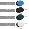 thumbnail image 2 of Uxcell 16 Pcs 2.6 Inch Nylon Hoop Scrubbing Pad 120/240 Granos Almohadillas de fregado de bucle y gancho, Verde/Marrón/Azul/Blanco, 2 of 5