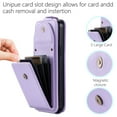 thumbnail image 3 of TECH CIRCLE For iPhone 13 Wallet Case with Card Holder,PU Leather Flip Kickstand Magnetic Clasp Durable Shockproof Protective Phone Case for Apple iPhone 13 6.1" 2021,Purple, 3 of 5