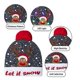 thumbnail image 3 of Gorro de Navidad, gorro de Navidad con luz LED, gorro de punto con 6 luces LED, gorro de Papá Noel unisex, 3 of 4