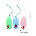 thumbnail image 2 of 6Pcs Cats Mouse Toys Plush Mouse Toy Cat Teasing Toy Interactive Cat Toy Mice Cat Toy Mouse, 2 of 8