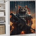 thumbnail image 5 of Animal Guardian America 4 Piece Shower Curtain Sets, with Non-Slip Rugs, Toilet Lid Cover And Bath Mat, for Bathroom Decor Set, 5 of 8