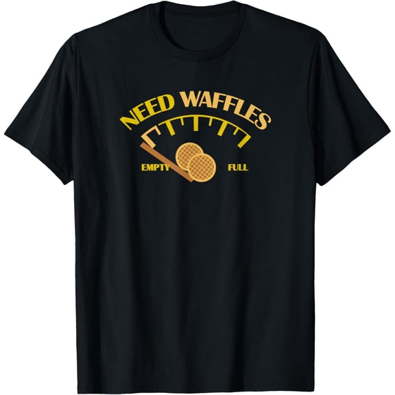 Exquisite and comfortable-Need Waffles Low on Waffles Belgian Waffle T-Shirt