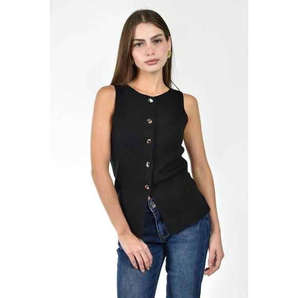 Top sin mangas Roman Fashion /Juvenil, 2250 (Negro) negro M