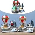 thumbnail image 2 of Adornos navideños Cateissary Globo aerostático Navidad Artesanía en miniatura 7.08 × 4.92 × 7.08 pulgadas, 2 of 6
