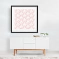 thumbnail image 2 of Boho Pink Pattern - Illustration Floral Geometric Pattern Minimalist Botanical Retro Abstract Black Framed Wall Art Print 10 x 10 inches, 2 of 3