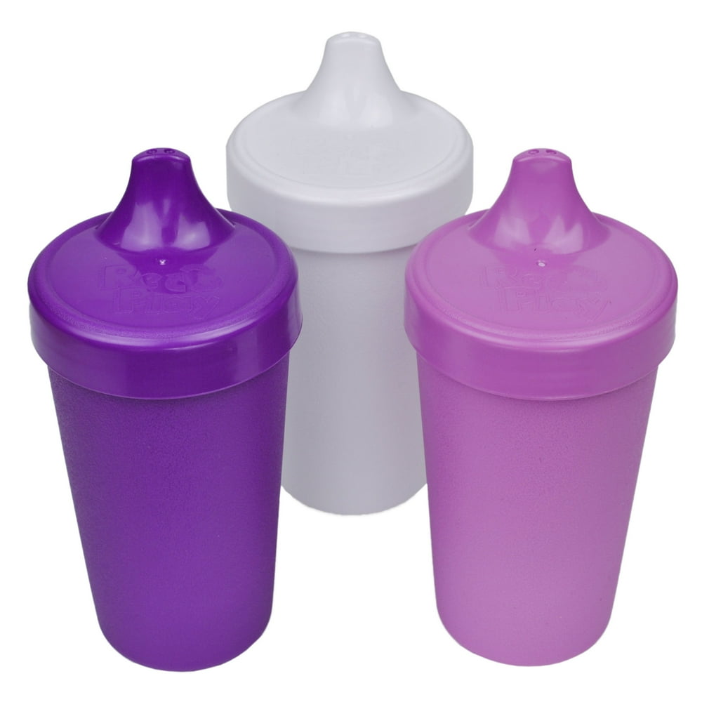 RePlay Made in The USA 3pk No Spill Sippy Cups for Baby, Toddler, and