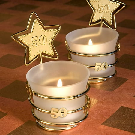 50th Anniversary Decorations - Gold Star Design 50th Anniversary Celebration Favors