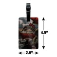 thumbnail image 5 of The Sentinel Dragon Viking Fantasy Rectangle Leather Luggage Card Suitcase Carry-On ID Tag, 5 of 8