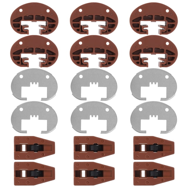 Shisuyan 6sets Drawer Guide Kit Drawer Slide Track Guide Repair Kit For Dresser Drawer Replacement Center Mount Drawer Slides Drawer Stop