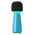 thumbnail image 2 of Micrófono de con Bluetooth, sistema dinámico Dual, altavoz portátil de 1 canal, grabador para fiestas, adultos, adolescentes, niñas y Azul perfke Micrófono de Karaoke, 2 of 9