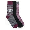 thumbnail image 2 of MUK LUKS® Women's 3 Pair Pack Boot Socks, 2 of 3
