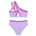 thumbnail image 4 of Mnyotv Girls' Two Piece Bikini Set High Waist Swimsuits Beach Swimwear Teen Girl Summer Outfits Bathing Suits Size 11-12 Years, 4 of 6