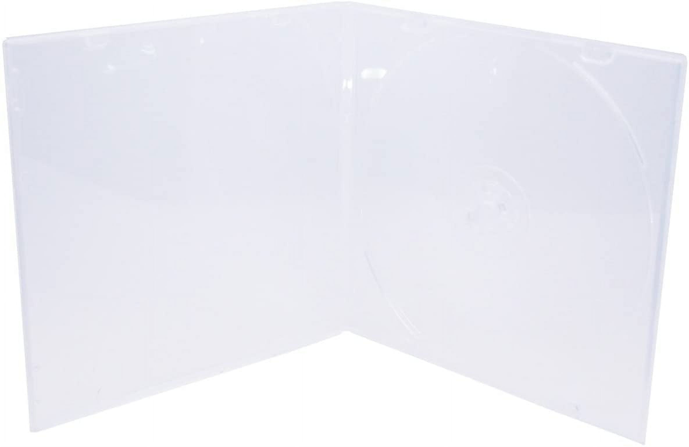 Maxtek 5.2mm Durable CD Case, Slim Single Clear PP Poly Plastic Cases, 50 pack.