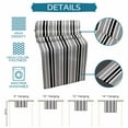 thumbnail image 7 of Black Grey Striped Table Runners 90 Inches Long, Cotton Linen Fabric Table Runner Dresser Scarf, Horizontal Lines Simple Minimalist Tablerunner for Party/Kitchen/Dinner/Wedding Decor 13''x90'', 7 of 7
