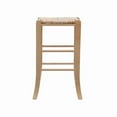 thumbnail image 4 of Linon Home Decor Graham Backless Barstool (Set of 2) Natural Walnut Finish, 4 of 5