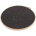 thumbnail image 4 of EeaseCA Round Badge Brooch Pennant Display Wall Hanging Pin Display Glitter Board Pin Holder Pin Collection Display Embroidery (Black), 4 of 7
