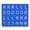 Blue-1, variant on American Mahjong Solo Practice Board with R/L/O Position Markers, Portable PLA Mahjong Training Layout Board for Beginners Home Learning, White