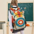 thumbnail image 7 of FORMRS School Backpack 17" Student Travel Bag with Laptop Compartment, Colorful Circles, 7 of 7